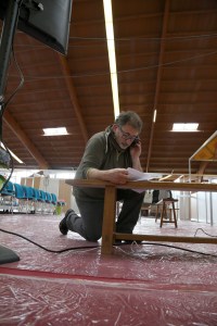 Le Présidents Jean-Paul DUVIQUET est sur place peandant tout le temps de l'installation